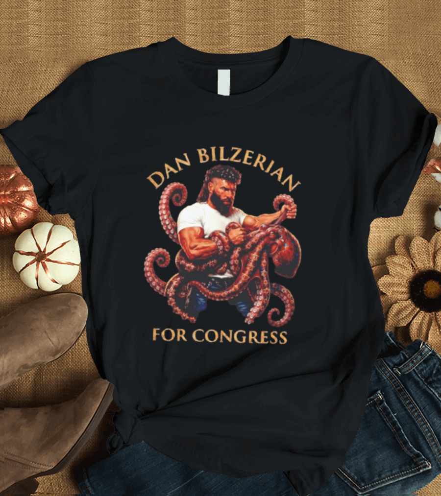 Dan Bilzerian For Congress Octopus Publicity Campaign T-Shirt