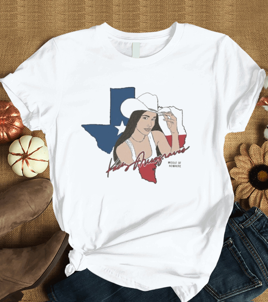 Kacey Musgraves Texas Map Middle Of Somewhere Cowboy Hat T-Shirt