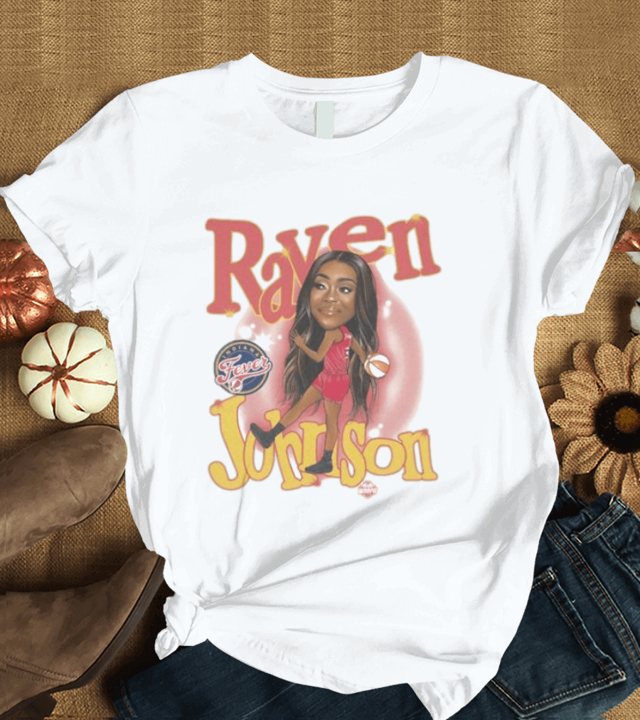 Raven Johnson Indiana Fever WNBA Basketball T-Shirt
