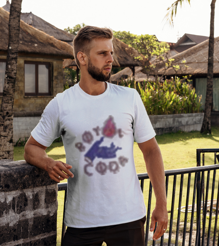 Boys Of Color Indigo Flame And Hand T-Shirt