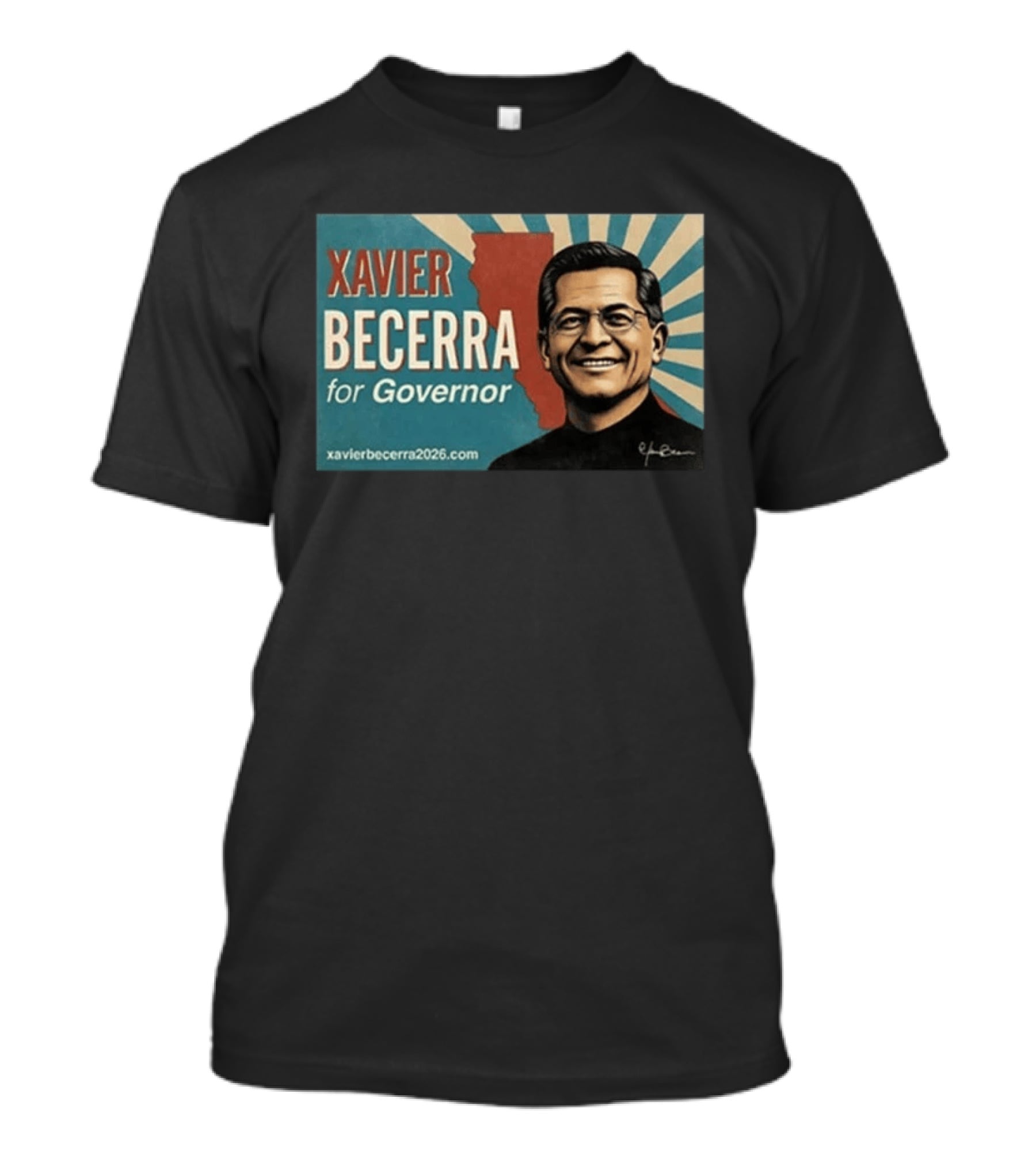 Xavier Becerra For Governor 2026 California USA Campaign T-Shirt