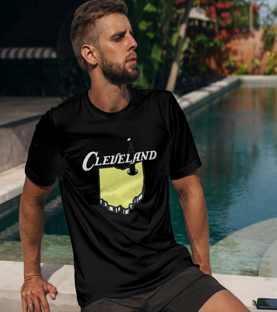 Cleveland Golf 2026 Ohio Map Tower T-Shirt