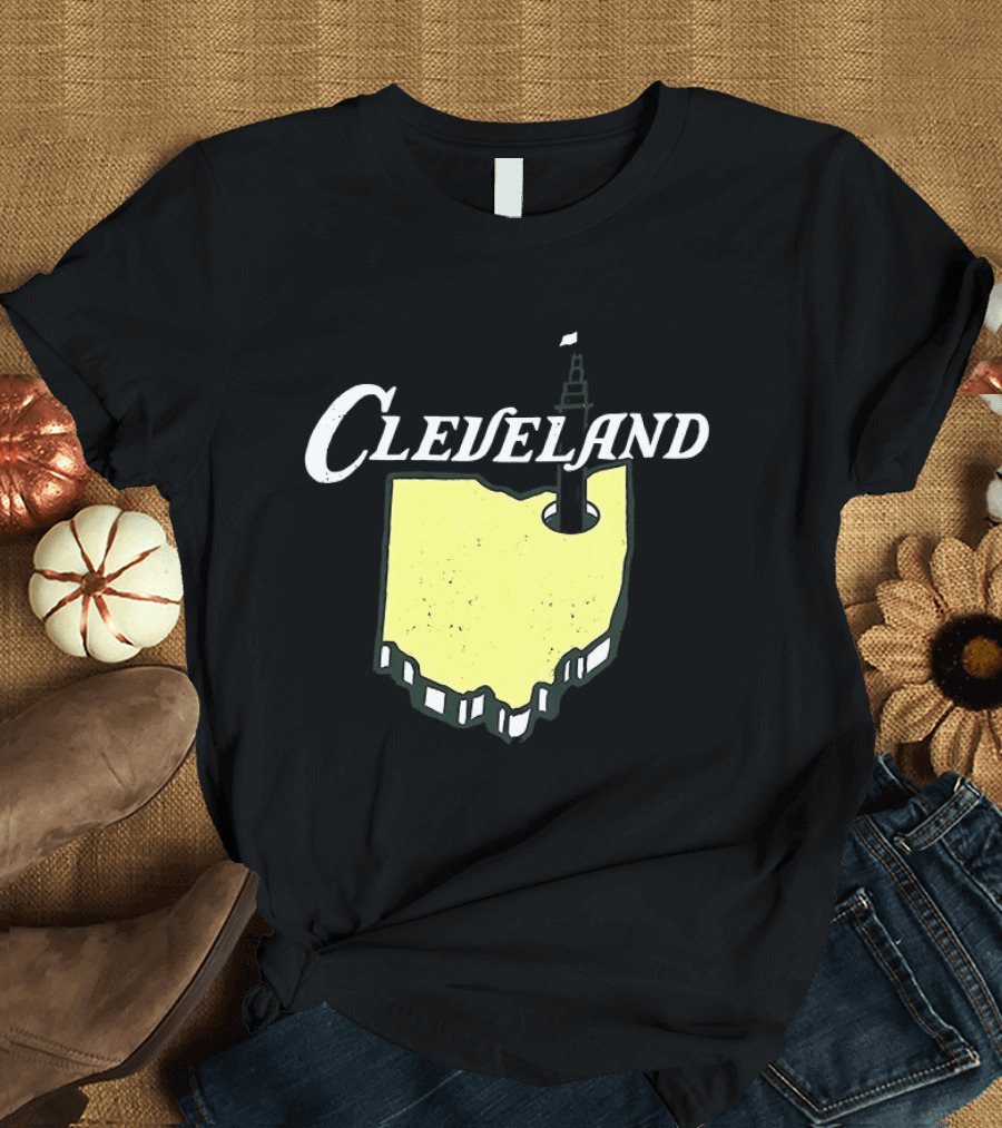 Cleveland Golf 2026 Ohio Map Tower T-Shirt