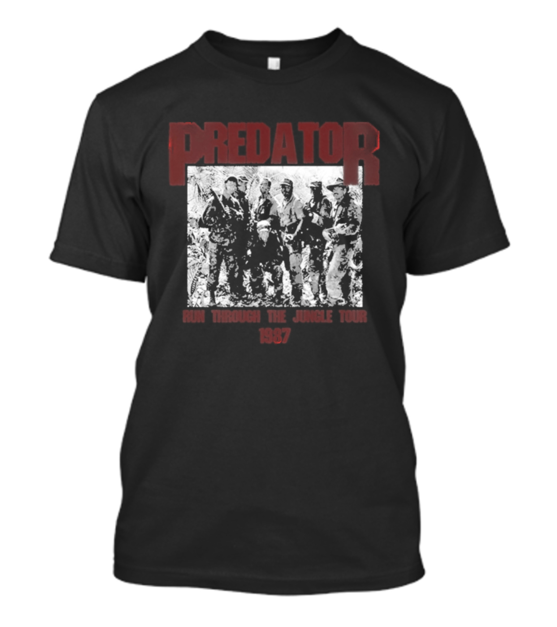 Predator 1987 Run Through The Jungle Tour T-Shirt