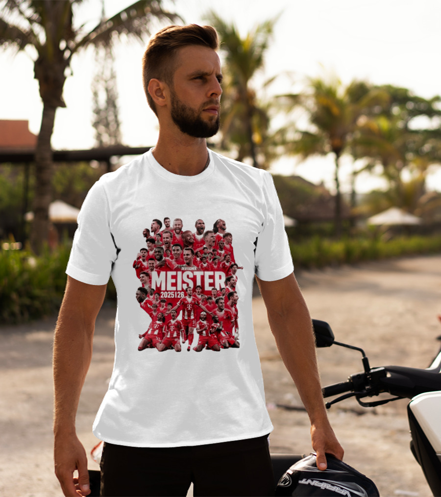 Bayern Deutscher Meister 2025 2026 Players Celebration T-Shirt
