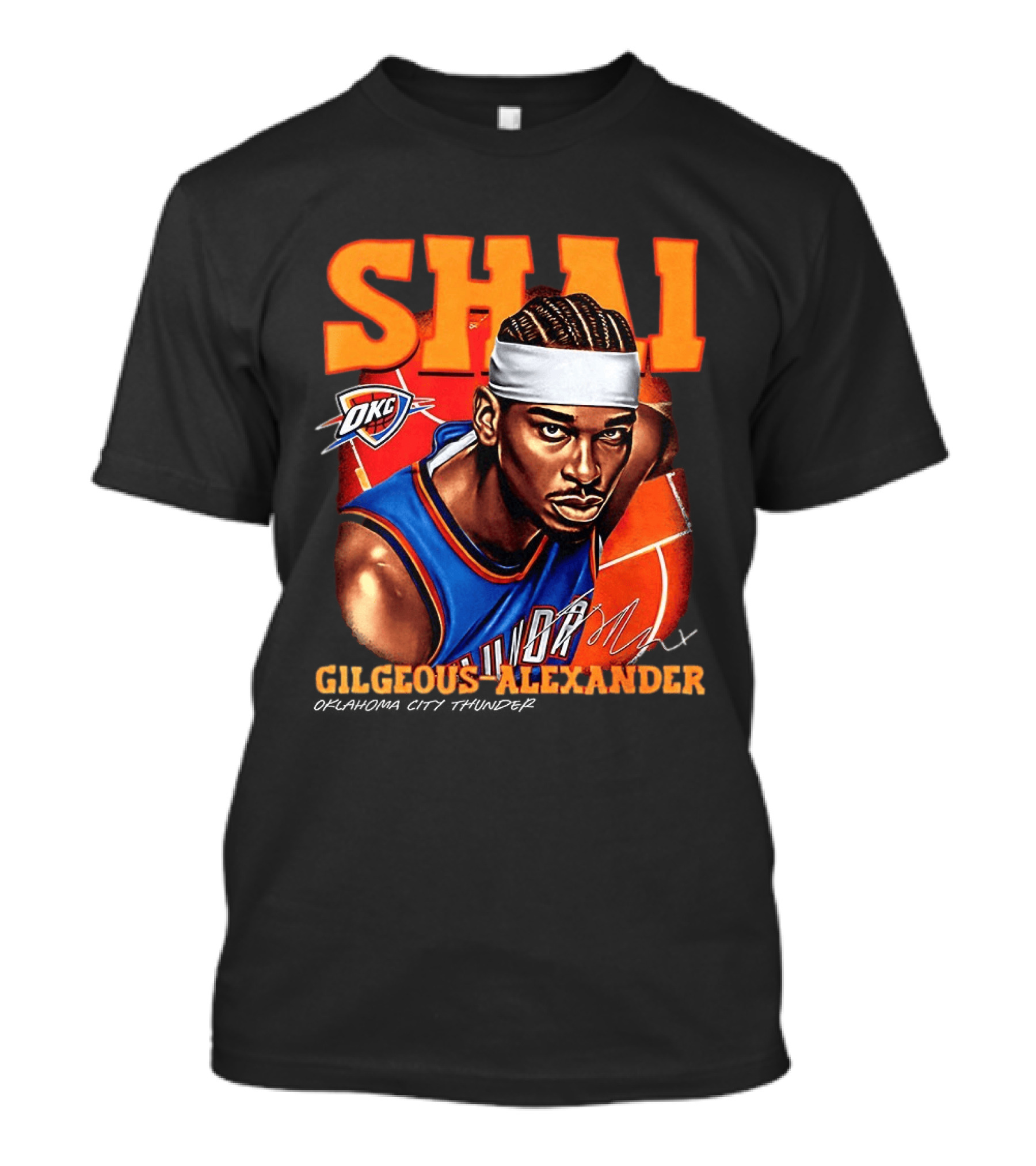 Shai Gilgeous Alexander Oklahoma City Thunder NBA OKC Basketball T-Shirt