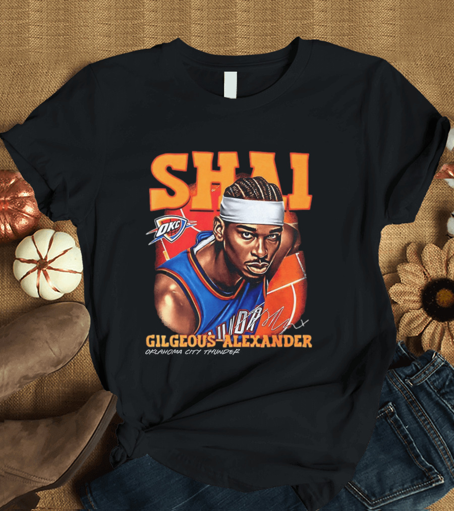 Shai Gilgeous Alexander Oklahoma City Thunder NBA OKC Basketball T-Shirt