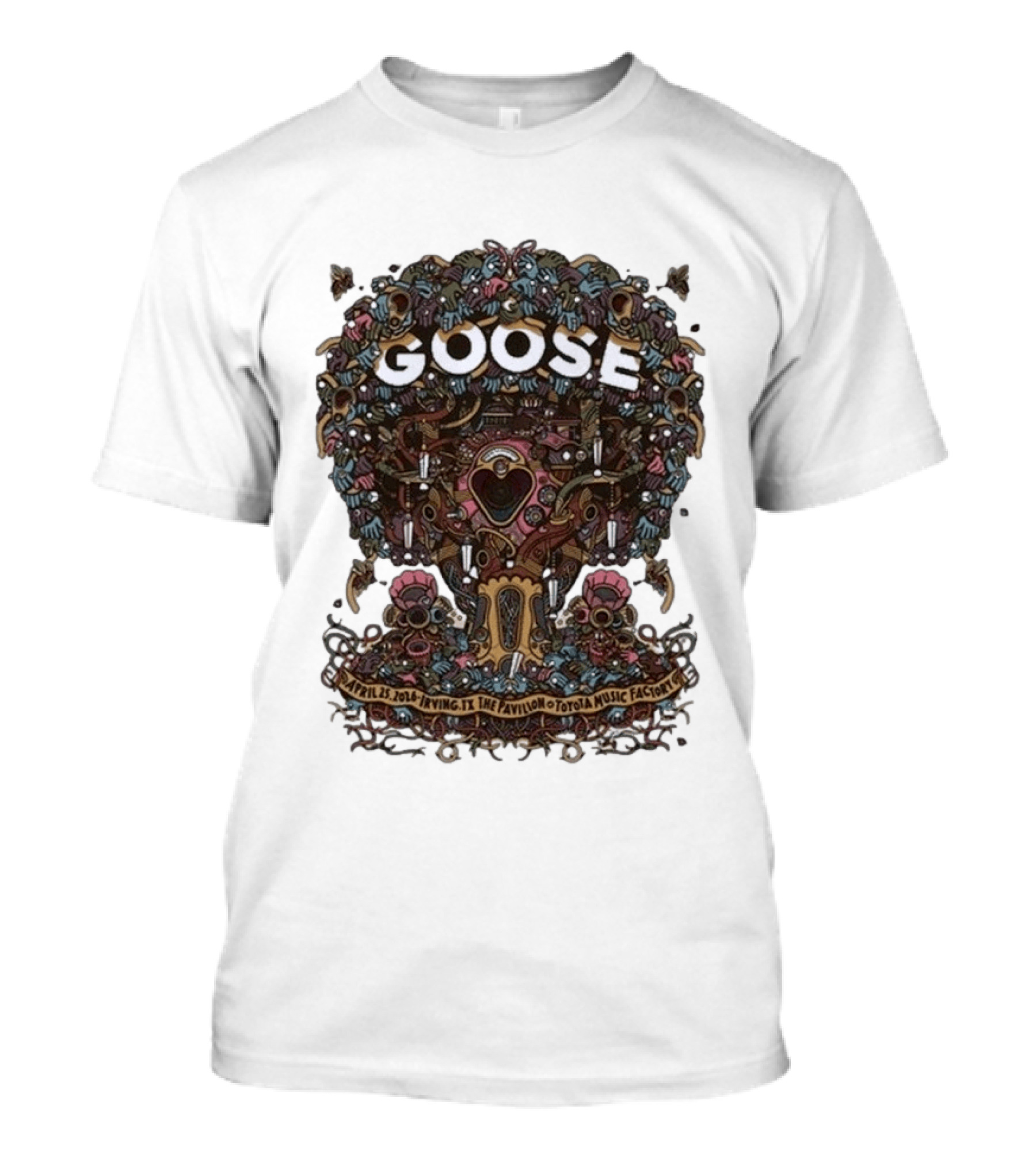 GOOSE April 25 2016 The Pavilion At Toyota Music Factory Irving TX Event T-Shirt