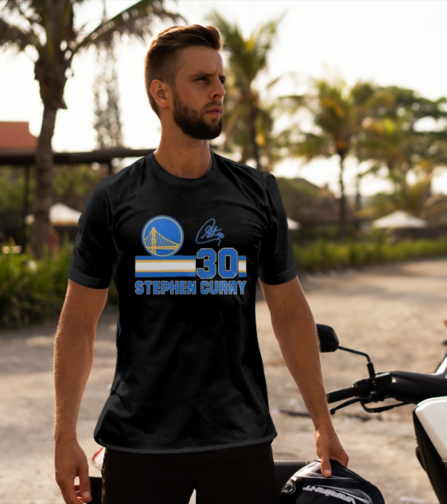 Stephen Curry Golden State Warriors 30 Signature T-Shirt