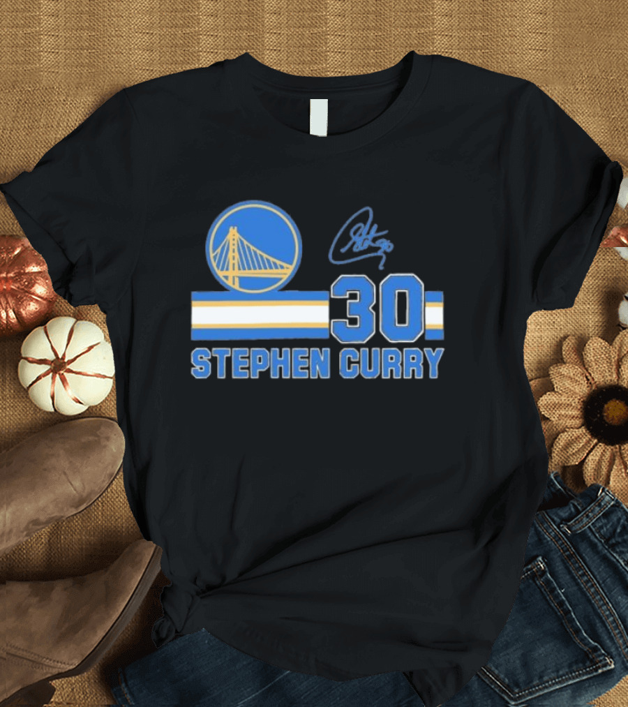 Stephen Curry Golden State Warriors 30 Signature T-Shirt