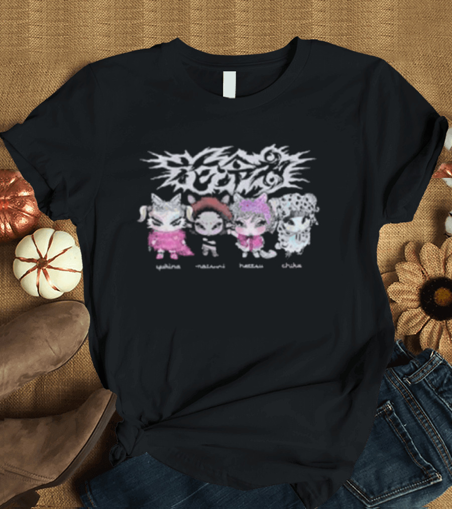 Hanabie 2026 Piggy Tour Characters Geddaeborra Poopland France Tofu T-Shirt