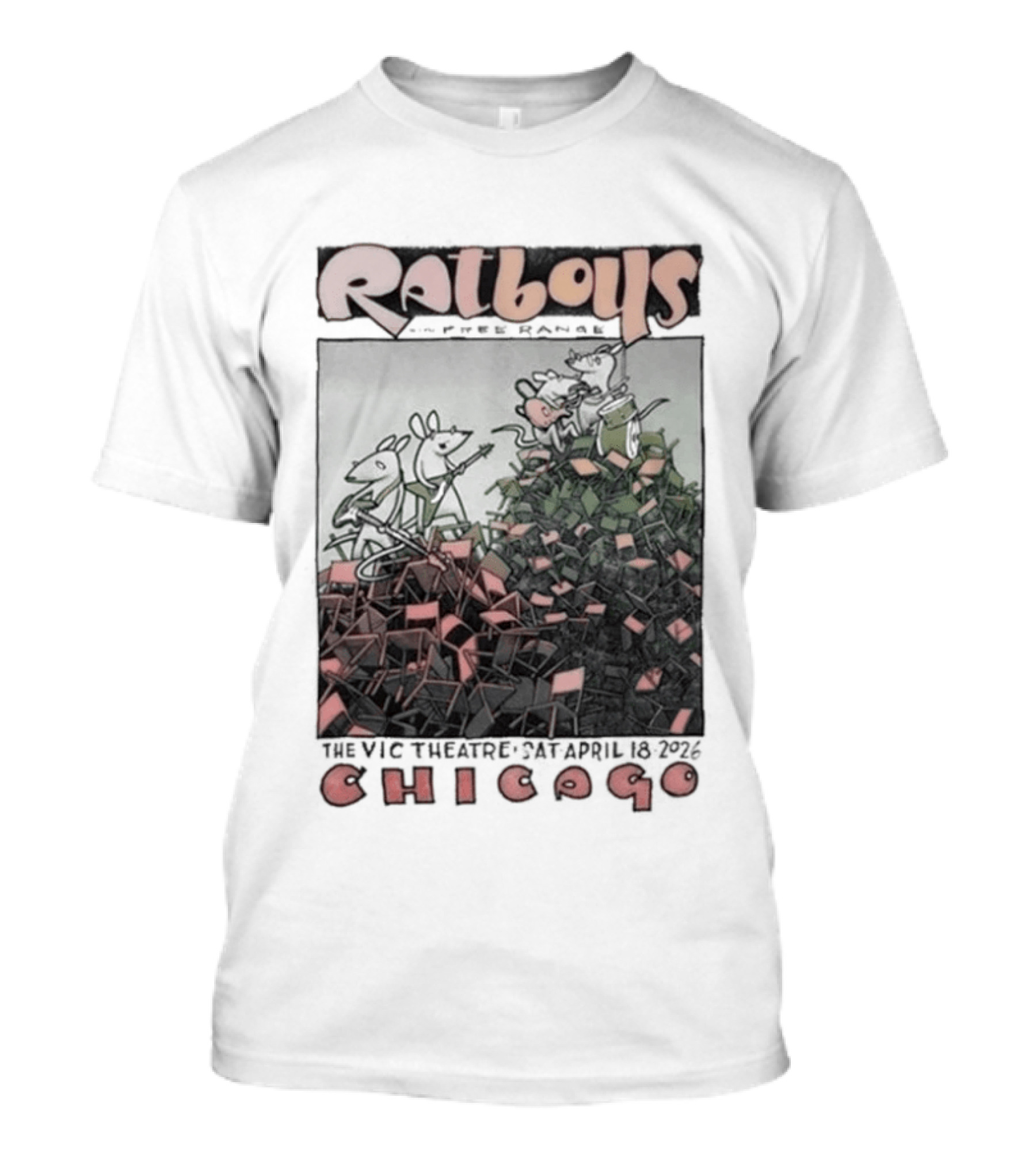Ratboys Live At The Vic Theatre April 18 2026 Chicago IL T-Shirt
