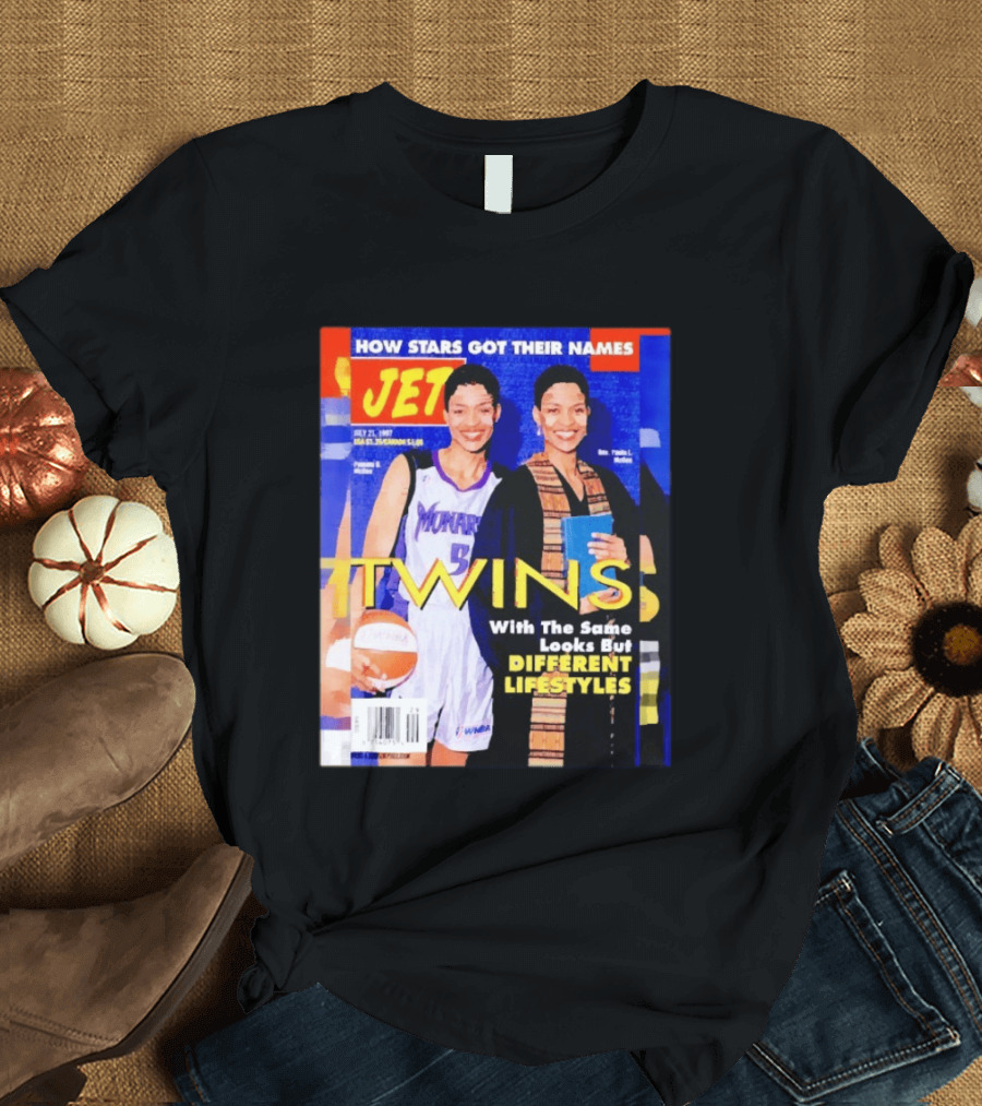 Jet Magazine Pamela McGee And Paula McGee Twins Different Lifestyles July 27 1987 T-Shirt