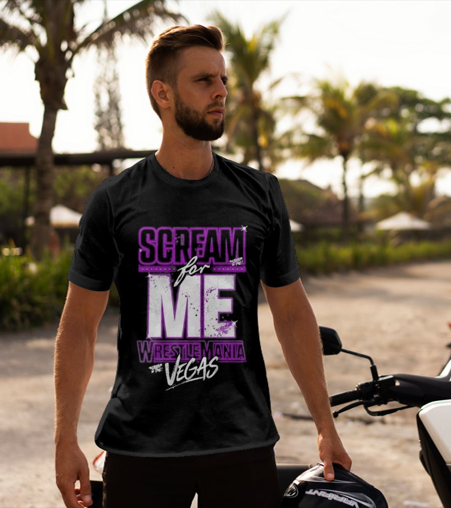 WWE WrestleMania Scream For Me Vegas Paige T-Shirt