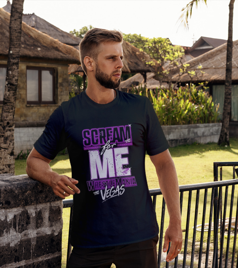 WWE WrestleMania Scream For Me Vegas Paige T-Shirt