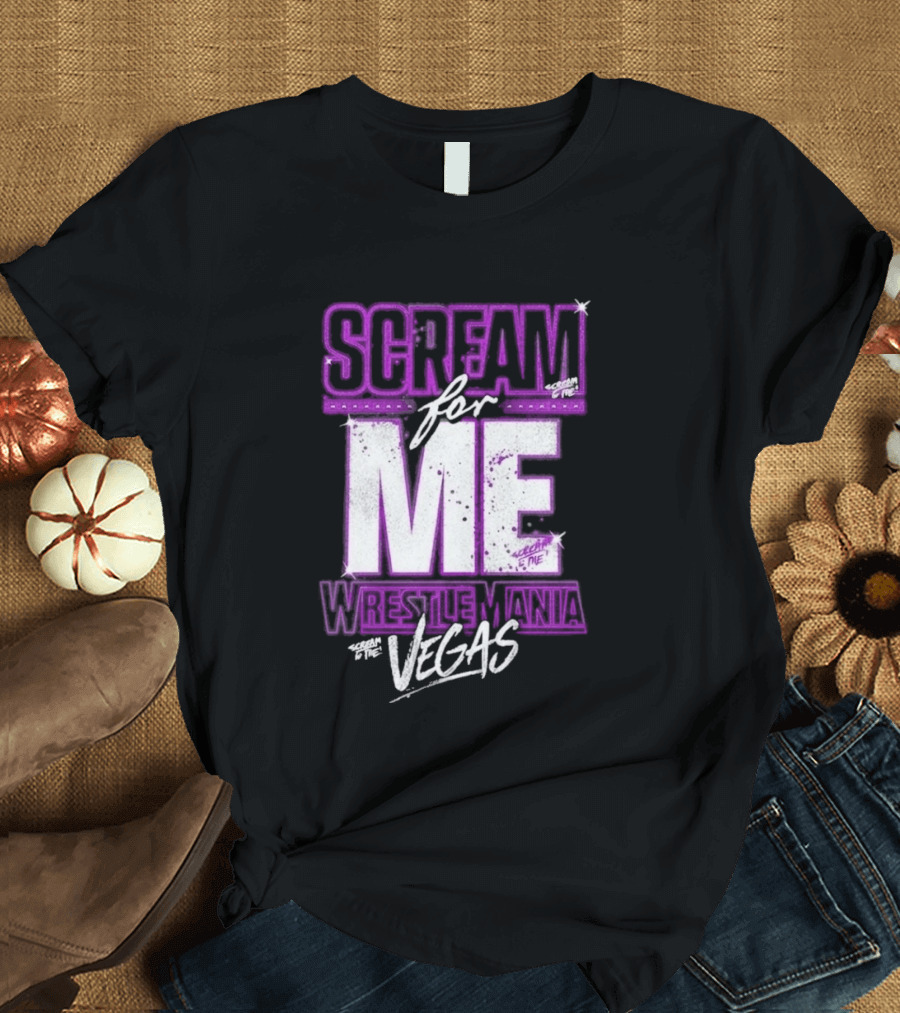 WWE WrestleMania Scream For Me Vegas Paige T-Shirt