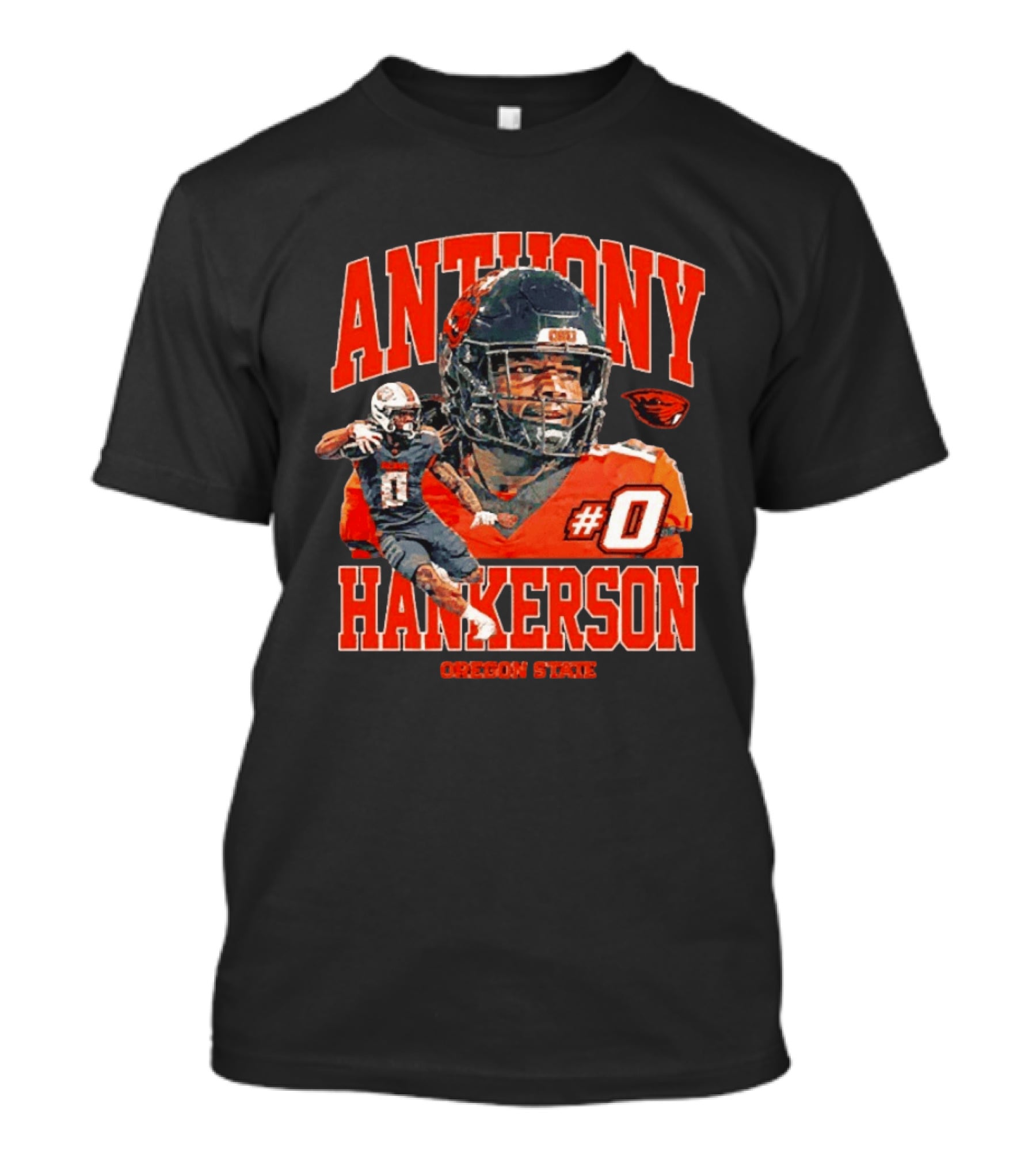 Anthony Hankerson #0 Oregon State Beavers Football T-Shirt