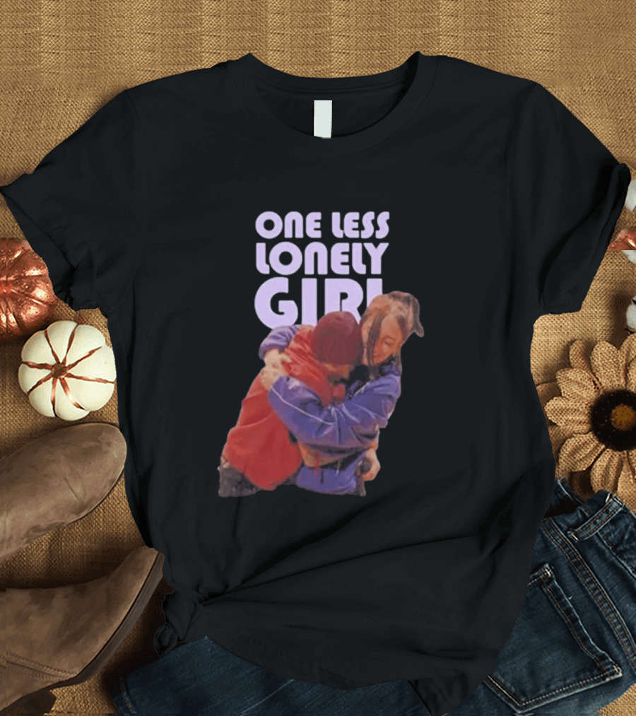 One Less Lonely Girl Billie Eilish Justin Bieber Hug T-Shirt