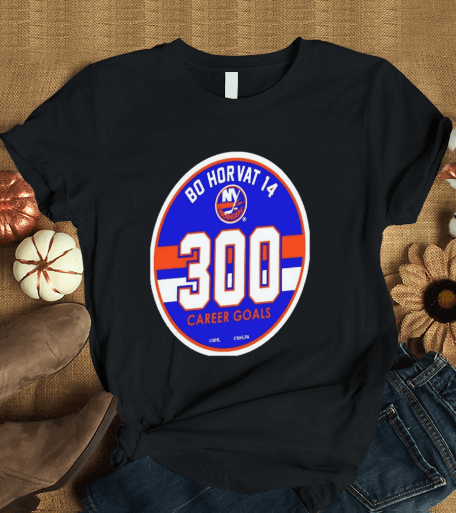 Bo Horvat 14 Islanders NHL 300 Career Goals T-Shirt