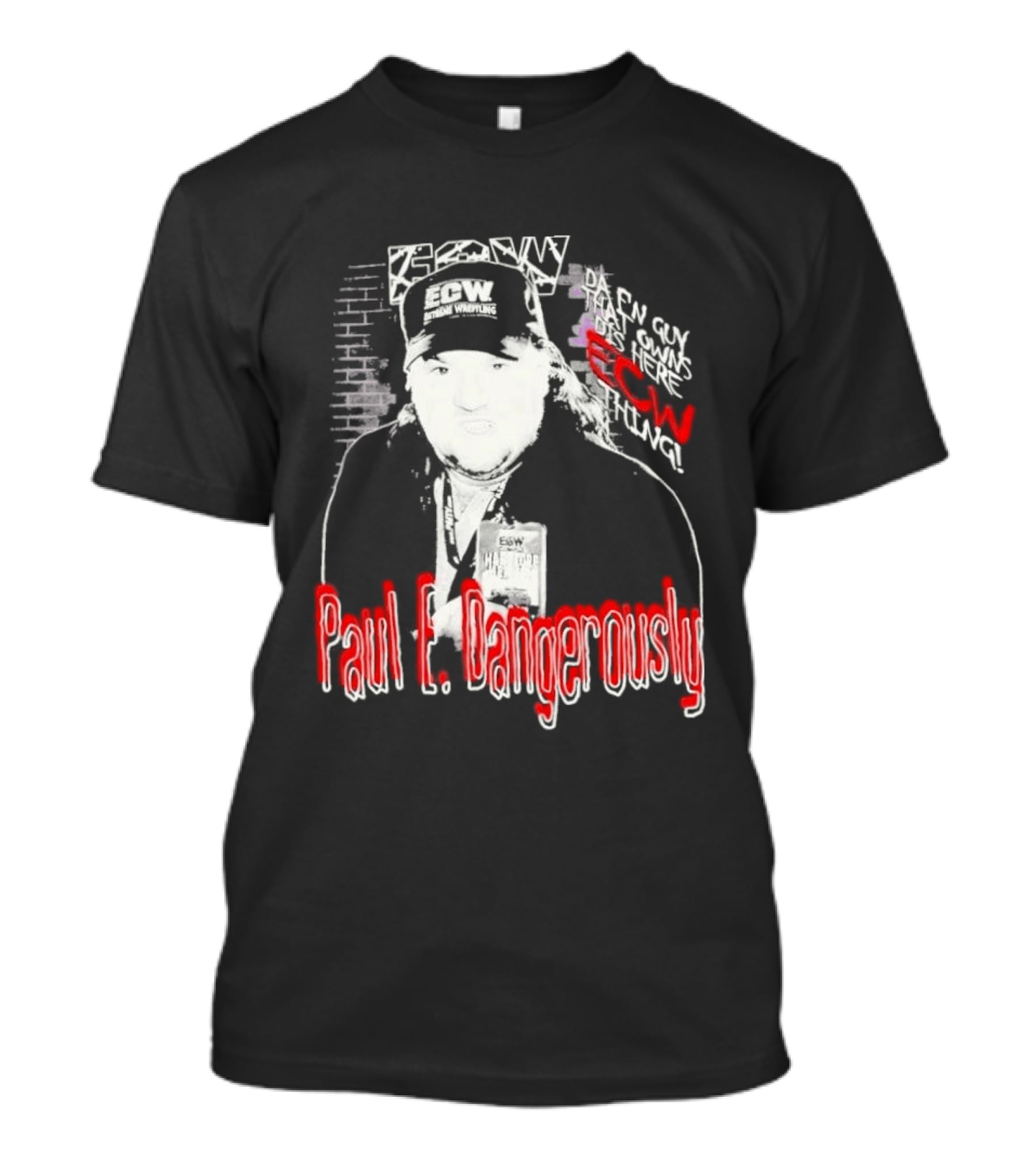 Paul E Dangerously ECW Hardcore Iconic Wrestling T-Shirt