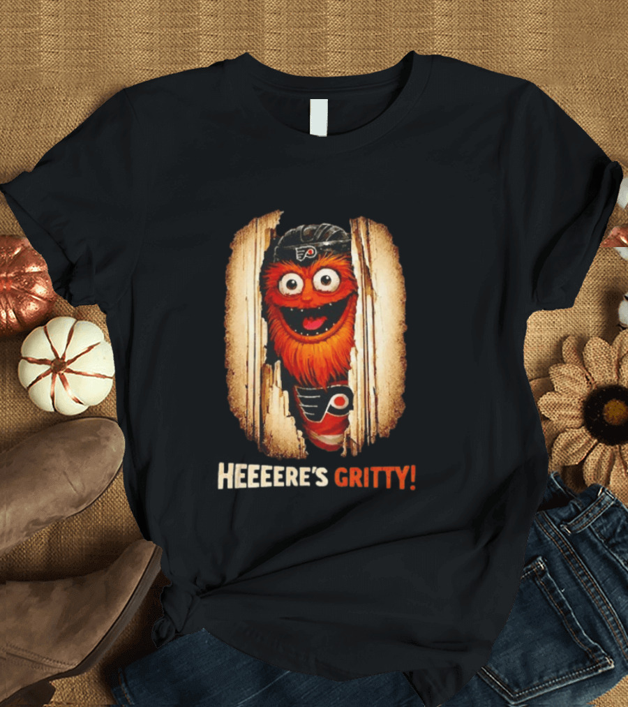 Heeere's Gritty Philadelphia Flyers Hockey T-Shirt