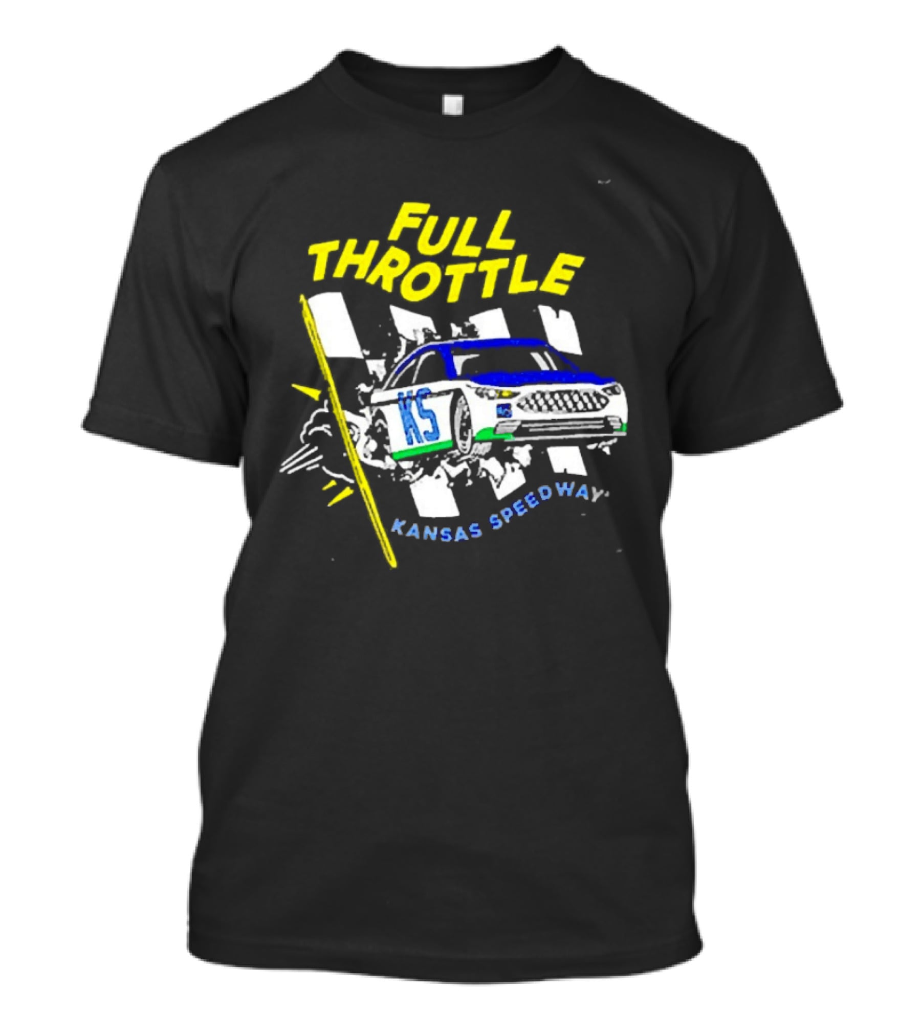 Full Throttle Kansas Speedway KS Racing Car Adventure T-Shirt