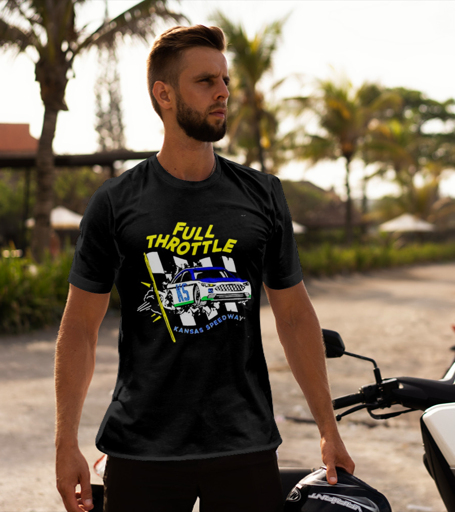 Full Throttle Kansas Speedway KS Racing Car Adventure T-Shirt