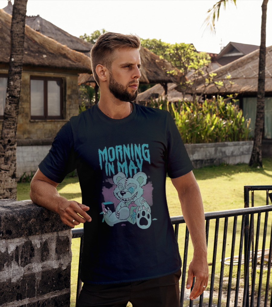 Morning In May Deaddy Bear Pink And Blue Teddy T-Shirt