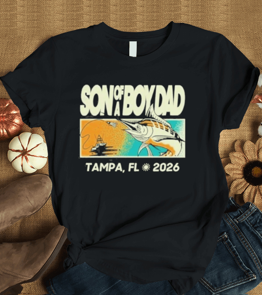 Son Of A Boy Dad Fish Pocket Tampa FL 2026 T-Shirt