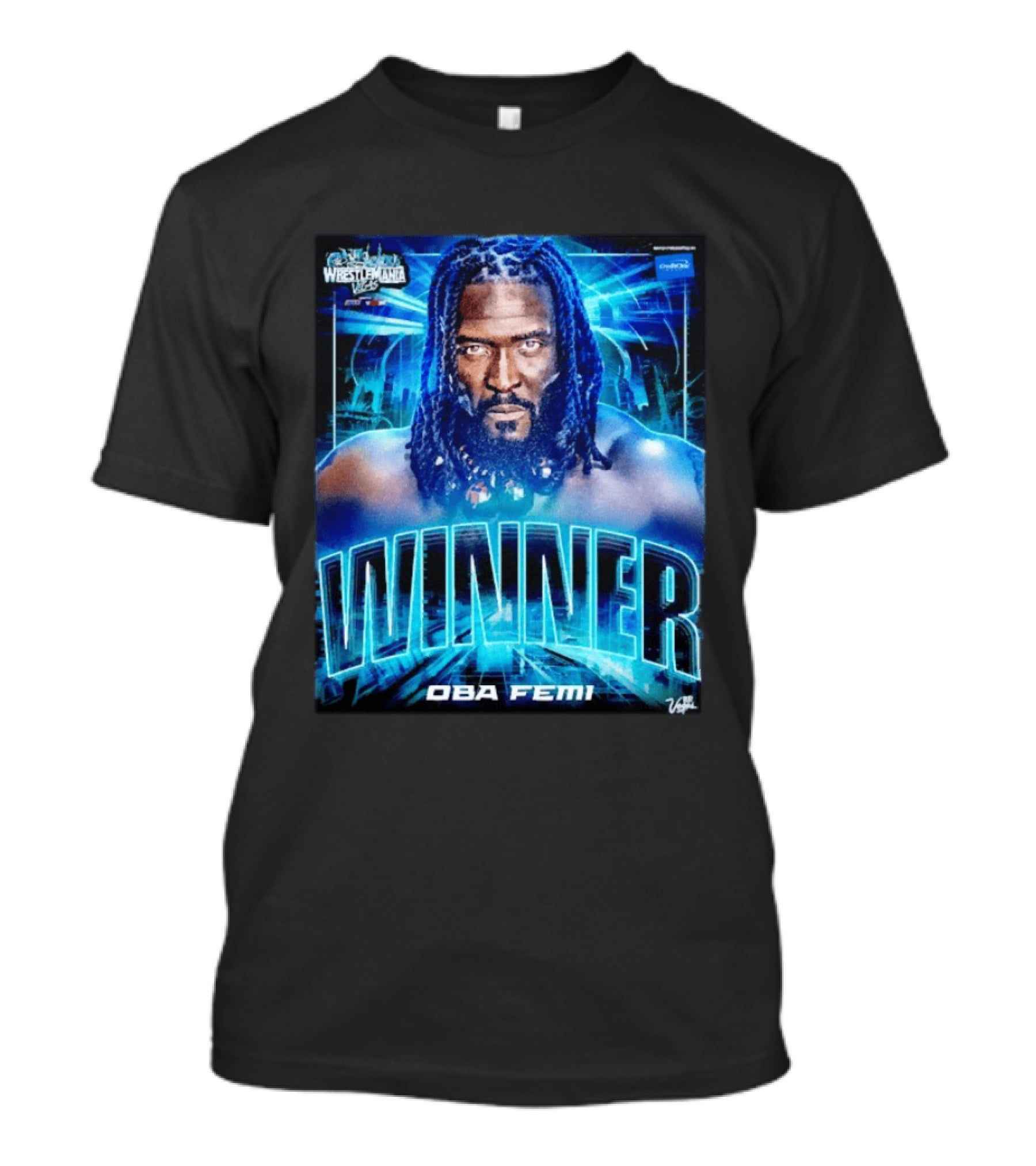 Winner WWE Superstar Oba Femi WrestleMania 42 Vegas Victory T-Shirt