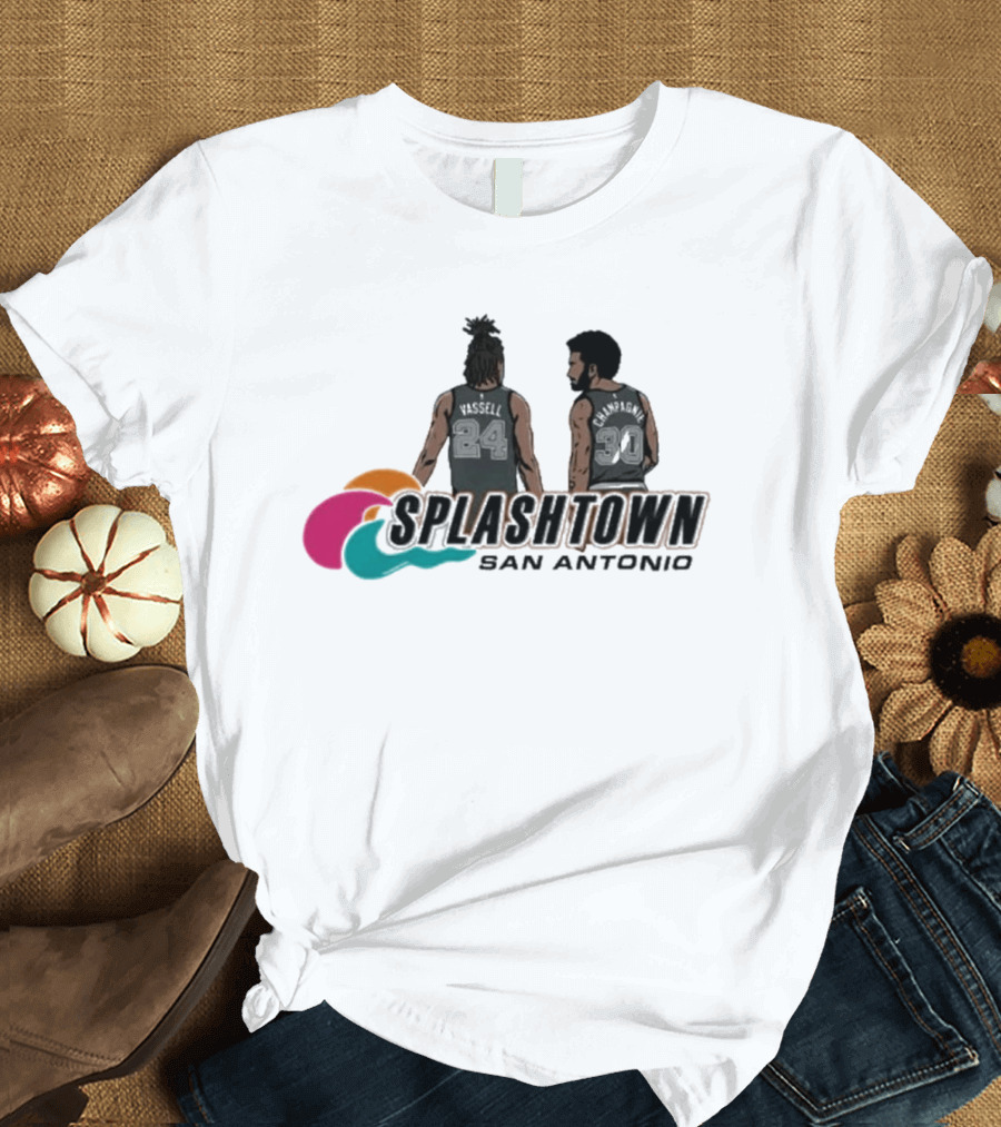 Splashtown San Antonio Devin Vassell 24 Julian Champagnie 30 T-Shirt