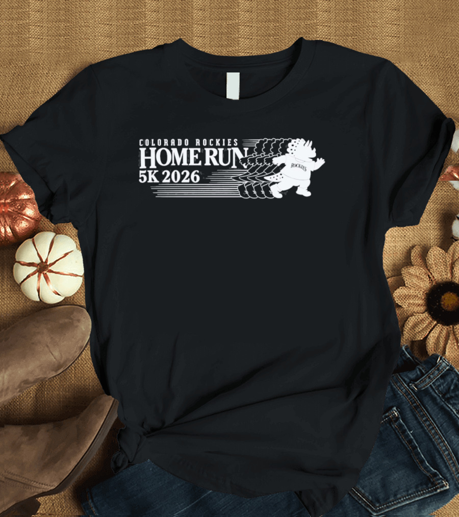 Colorado Rockies Home Run 5K 2026 Running Mascot Event T-Shirt