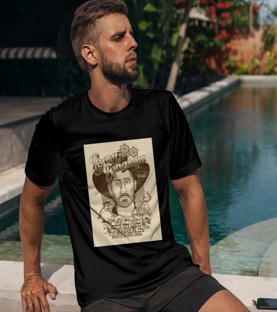 Ryan Bingham With The Texas Gentlemen Austin City Limits Season 52 April 21 2026 Moody Theater T-Shirt