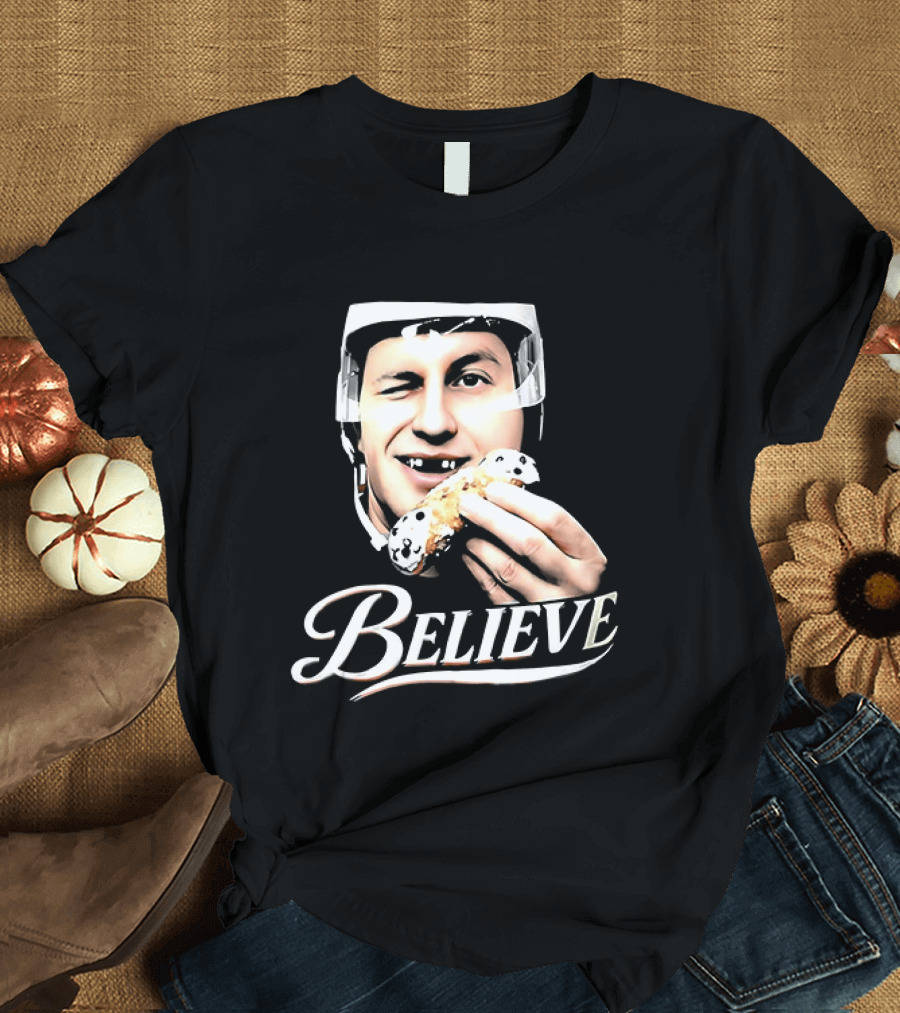 Believe Jack Hughes Big Head Philadelphia Flyers NHL T-Shirt