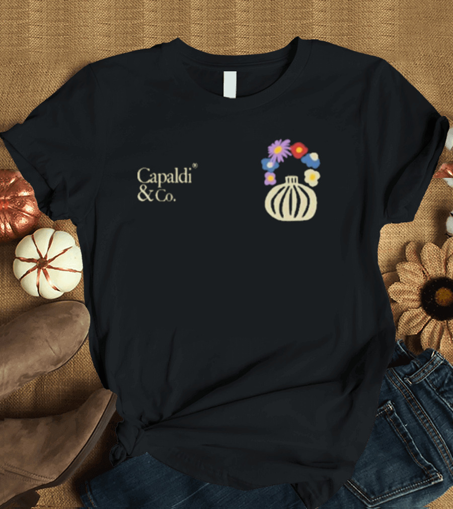 Capaldi & Co Flower Pot Colorful Blooms T-Shirt