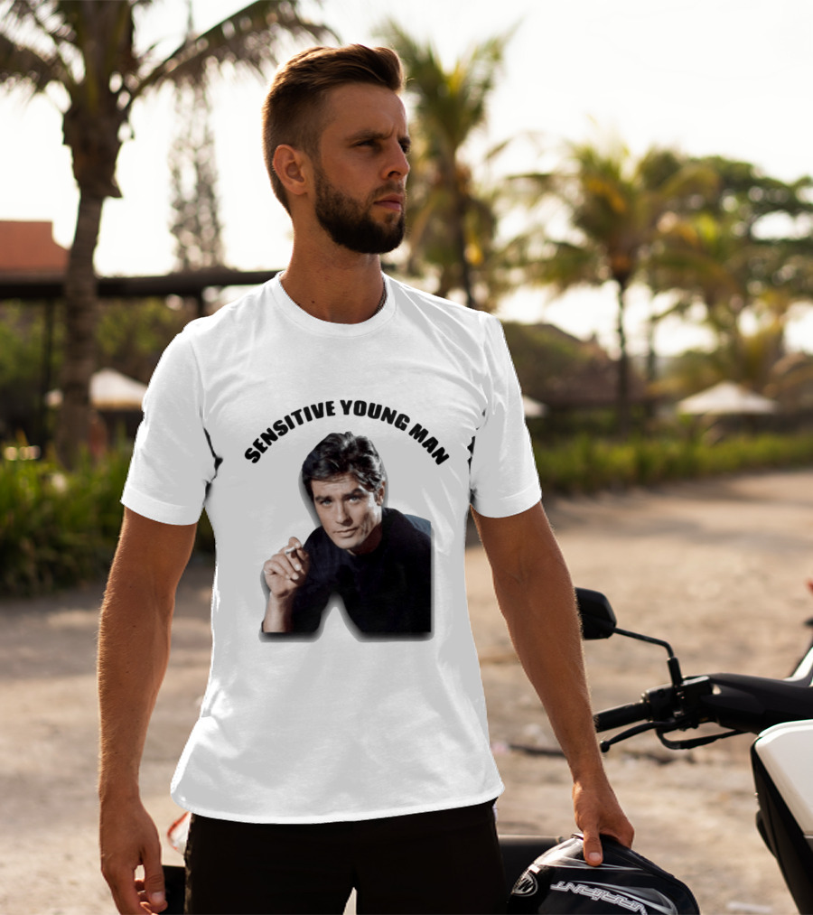 Sensitive Young Man Iconic Actor Cigarette T-Shirt