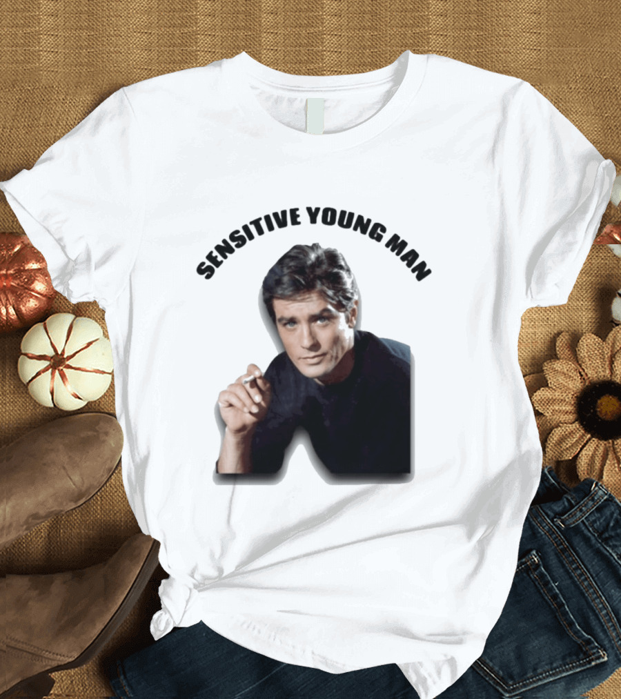 Sensitive Young Man Iconic Actor Cigarette T-Shirt