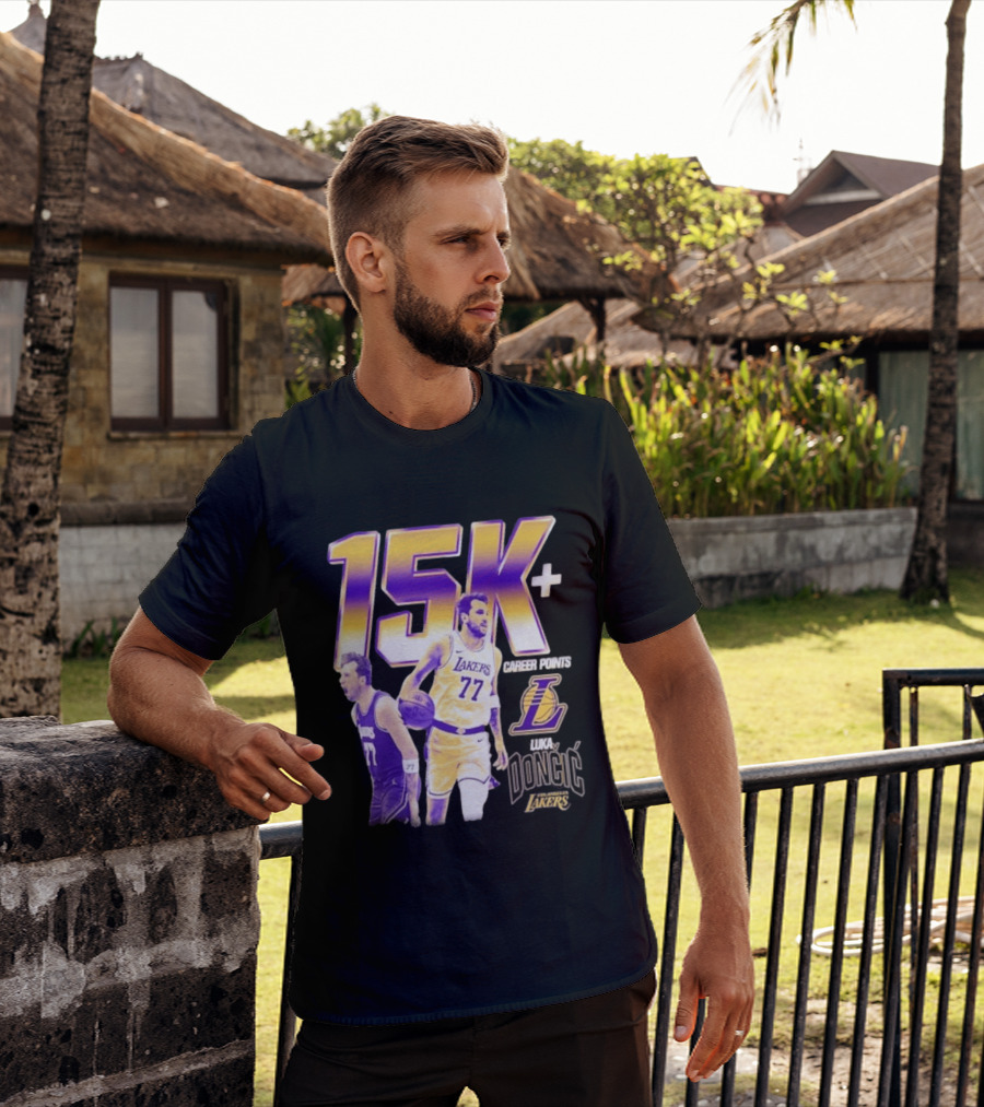 15K Career Points Luka Dončić Los Angeles Lakers T-Shirt