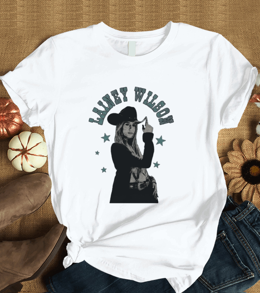 Lainey Wilson Tour 26 Western Cowboy Hat Starry Country Music T-Shirt