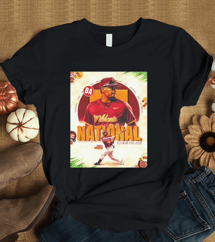 Andrey Martinez Wildcats National Team Of The Week Bethune Cookman T-Shirt