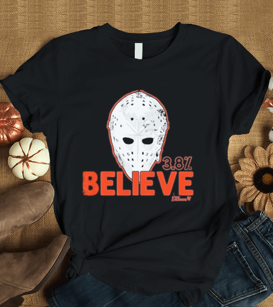 Bernie Parent Believe 33 Mask Philadelphia Hockey Legend T-Shirt