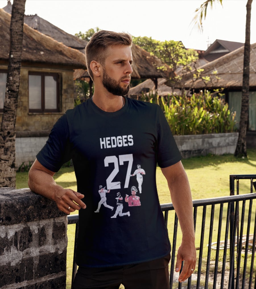 Hedges 27 Baseball Player Action Figures T-Shirt