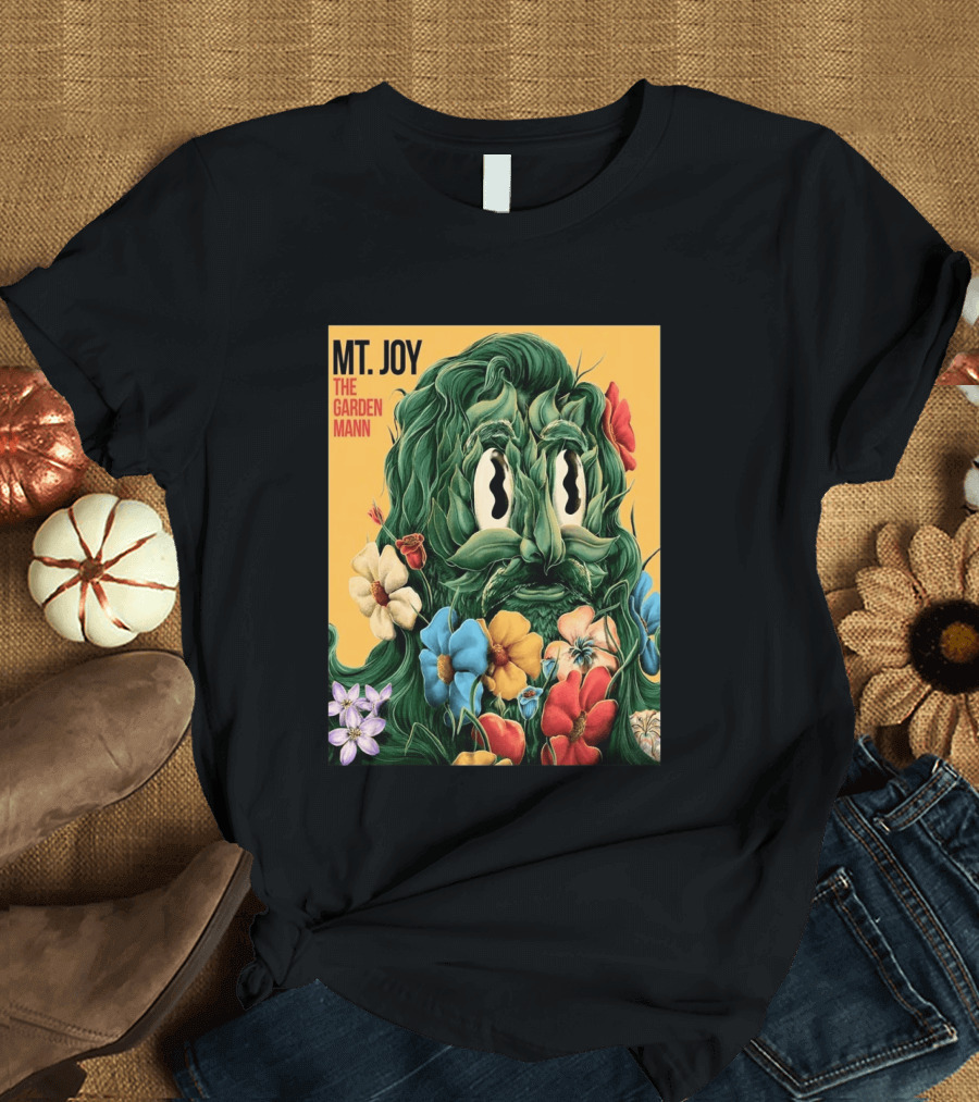 MT Joy The Garden Mann Album Floral Face T-Shirt