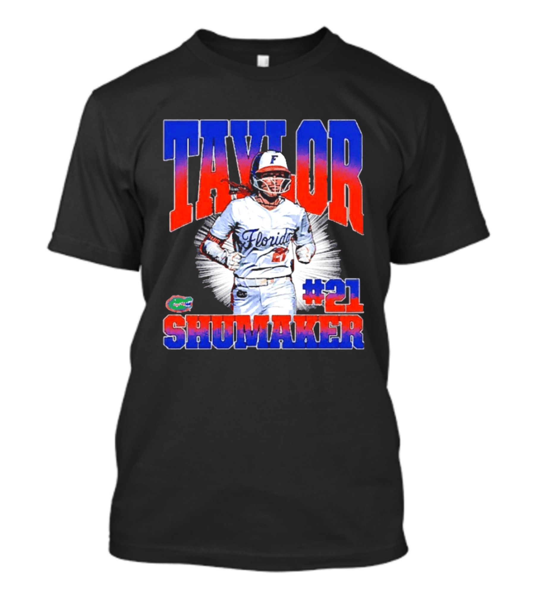 Florida Gators Taylor Shumaker NCAA Softball #21 T-Shirt