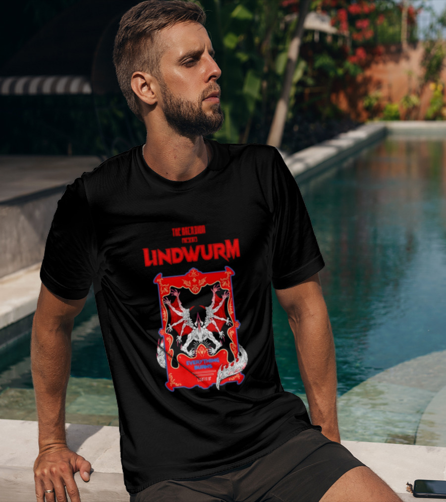 Lindwurm Everything Burns Light It Up Red Dragon Fantasy The Arcadion T-Shirt