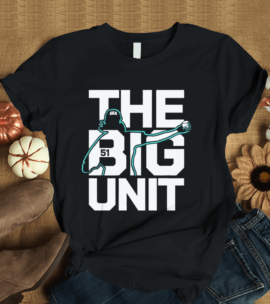 The Big Unit Randy Johnson Seattle Mariners Baseball Pitcher T-Shirt