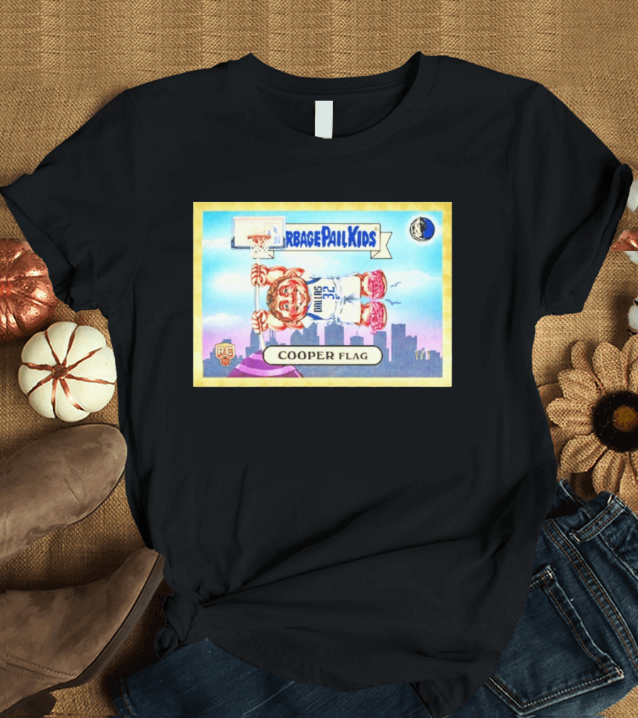 Garbage Pail Kids Cooper Flagg Dallas 32 RC Basketball Skyline T-Shirt