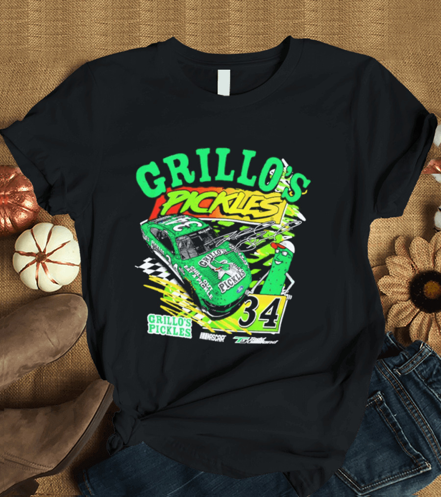 Grillo's Pickles Race Car Todd Gilliland Front Row Motorsports #34 T-Shirt