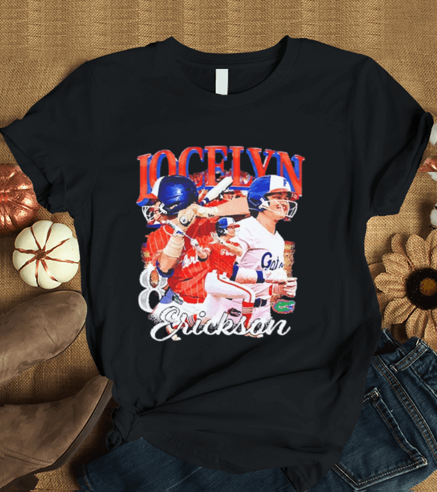 Jocelyn Erickson Florida Gators Softball Player Collage T-Shirt