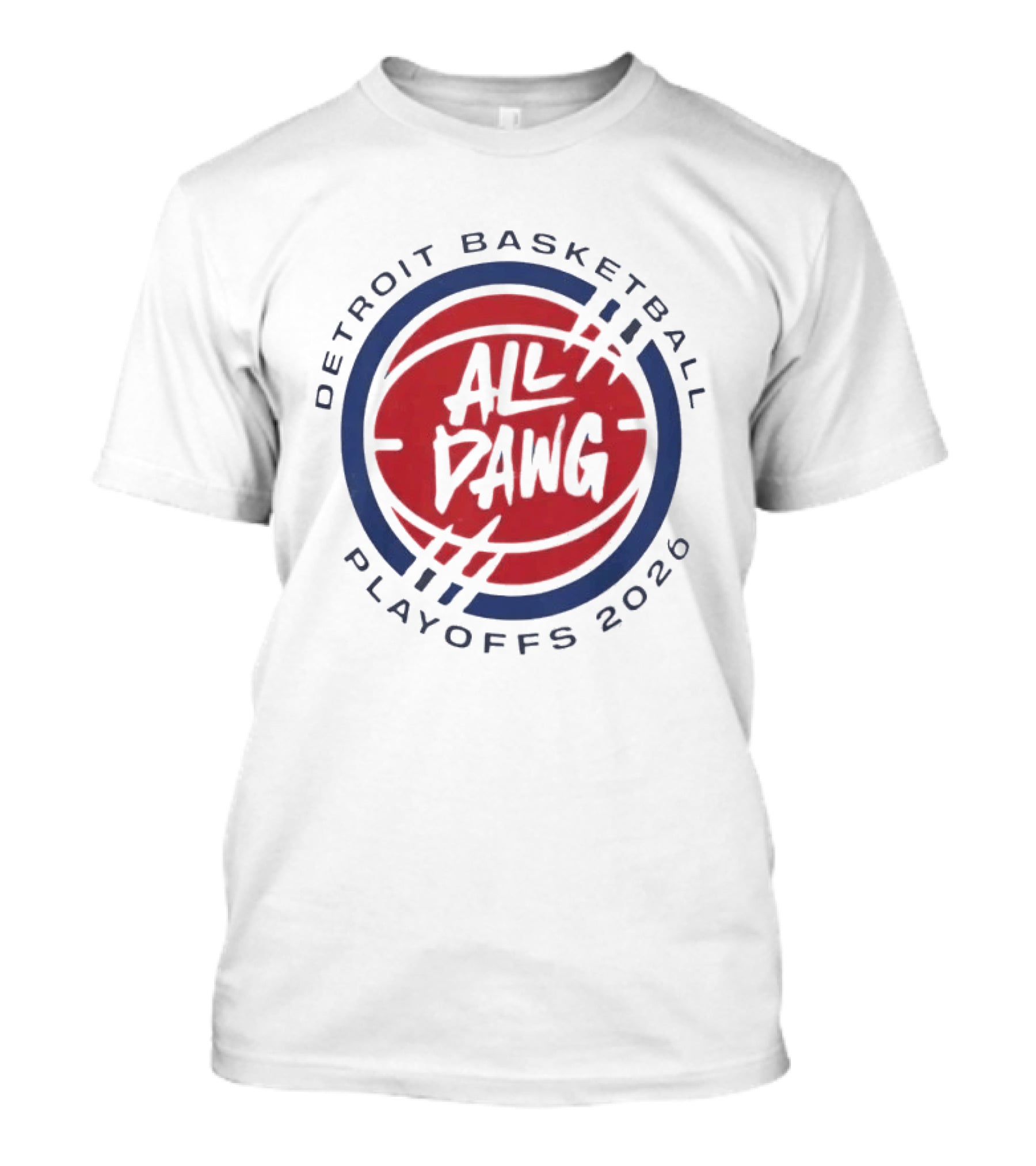 Detroit Basketball All Dawg Playoffs 2026 T-Shirt